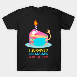 I survived 100 masked school days T-Shirt